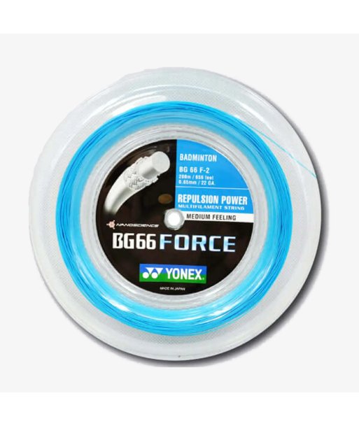 Yonex BG 66 Force 200m Badminton String (Cyan) pas chere