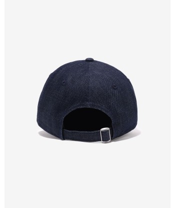 BAPE NYC LOGO DENIM NEW ERA 9TWENTY CAP - INDIGO de pas cher