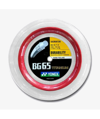 Yonex BG 65 Ti 200m Badminton String (Red) 50% de réduction en Octobre 2024