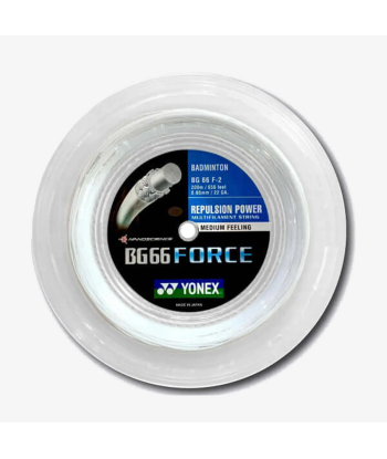 Yonex BG 66 Force 200m Badminton String (White) en ligne des produits 