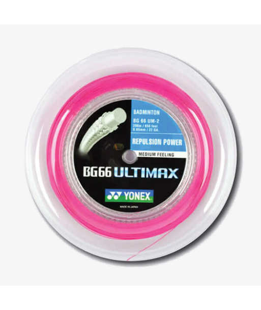 Yonex BG 66 Ultimax 200m Badminton String (Neon Pink) Comment ça marche