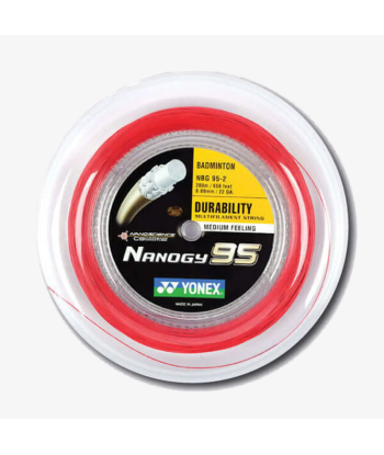 Yonex Nanogy 95 200m Badminton String (Red) 50% de réduction en Octobre 2024