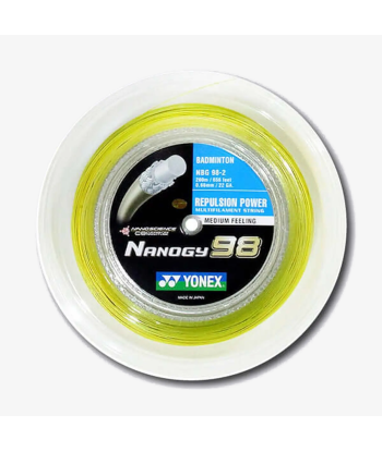 Yonex Nanogy 98 200m Badminton String (Yellow) de France