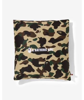 BAPE 1ST CAMO SQUARE FLUFFY BEADS CUSHION - YELLOW offre 