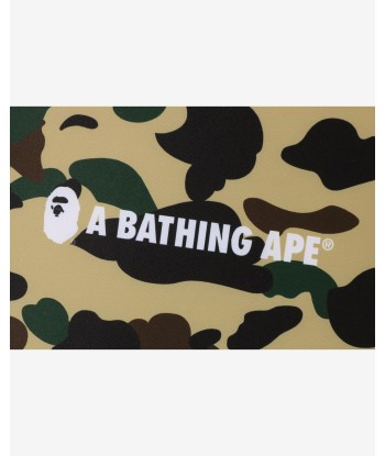 BAPE 1ST CAMO SQUARE FLUFFY BEADS CUSHION - YELLOW offre 