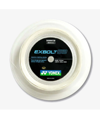 Yonex Exbolt 63 200m Badminton String (White) de pas cher