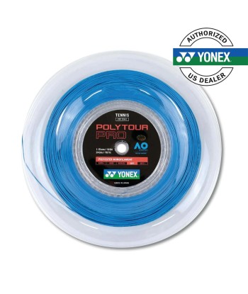 Yonex Polytour Pro 115 / 18 200m Tennis String Reel (Blue) en ligne