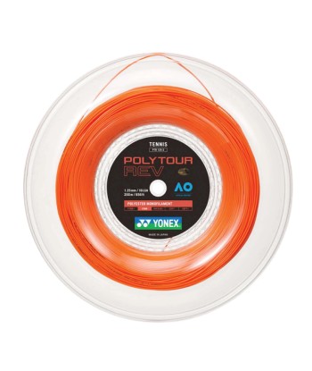 Yonex Polytour Rev 125 / 16L 200m Tennis String Reel (Bright Orange) Venez acheter