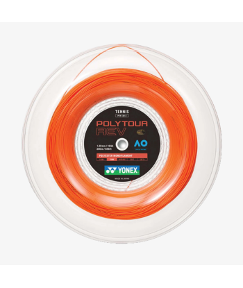 Yonex Polytour Rev 130 / 16 200m Tennis String Reel (Bright Orange) Par le système avancé 