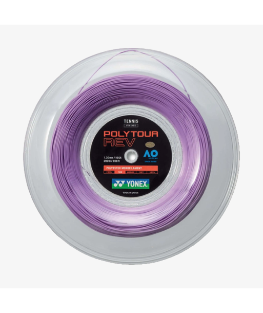 Yonex Polytour Rev 130 / 16 200m Tennis String Reel (Purple) acheter en ligne