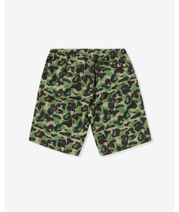 BAPE ABC CAMO BEACH SHORTS  - GREEN de pas cher