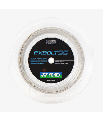 Yonex Exbolt 65 200m Badminton String (White) Pour