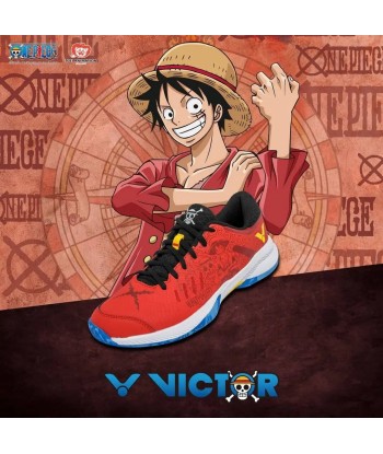 Victor x One Piece Luffy Shoes (A-OPL) Red brillant des détails fins