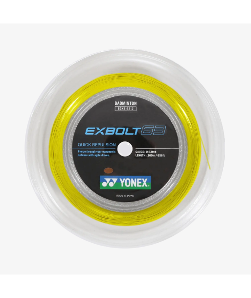 Yonex Exbolt 63 200m Badminton String (Yellow) Les magasins à Paris et en Île-de-France