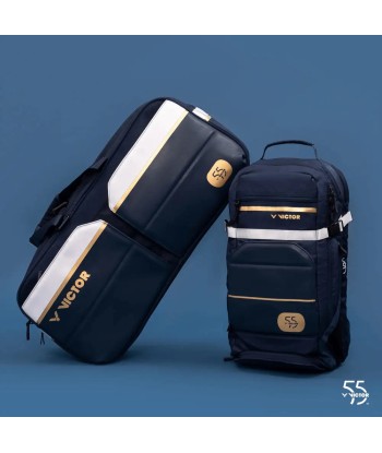 Victor 55th Anniversary Edition BR9012 Badminton Tennis Racket Backpack (Navy) Les êtres humains sont 