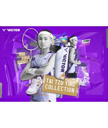 Victor Tai Tzu Ying Collection Badminton Tennis Racket Long Backpack BR3825TTY-AJ (White) votre