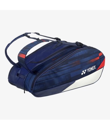 Yonex BAG29PALDWNR (White / Navy / Red) 9pk Limited Pro Badminton Tennis Racket Bag soldes