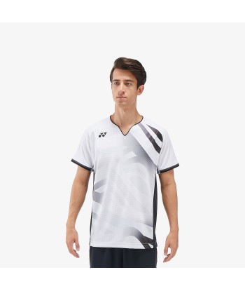 Yonex Men's Crew Neck Tournament Shirt 10566W (White) Venez découvrir notre 