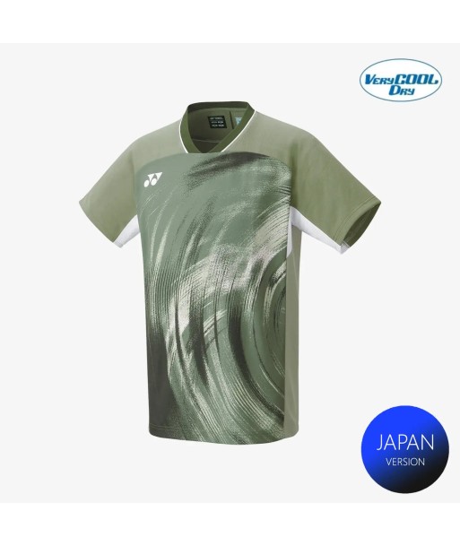 Yonex Men's Crew Neck Tournament Shirt 10568LOL (Light Olive) pour bénéficier 