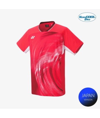 Yonex Men's Crew Neck Tournament Shirt 10568PR (Pearl Red) france