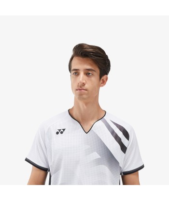 Yonex Men's Crew Neck Tournament Shirt 10566W (White) Venez découvrir notre 