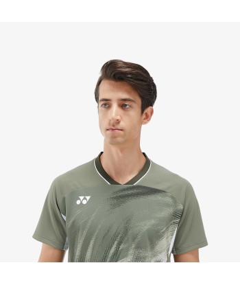 Yonex Men's Crew Neck Tournament Shirt 10568LOL (Light Olive) pour bénéficier 