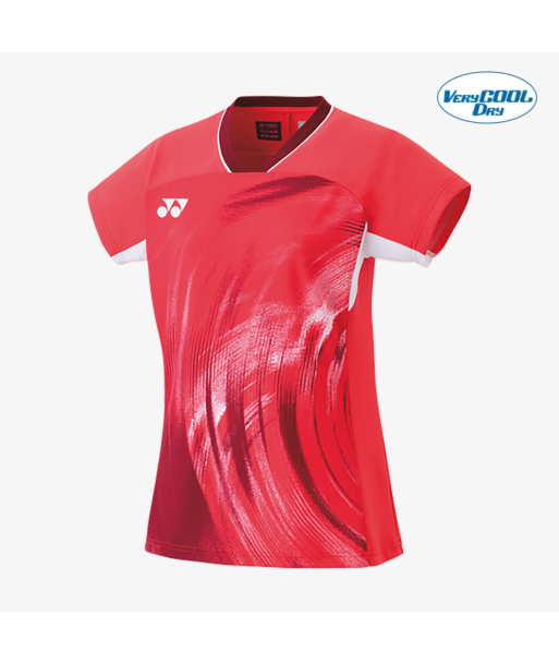 Yonex Women's Crew Neck Tournament Shirt 20769PR (Pearl Red) Livraison rapide