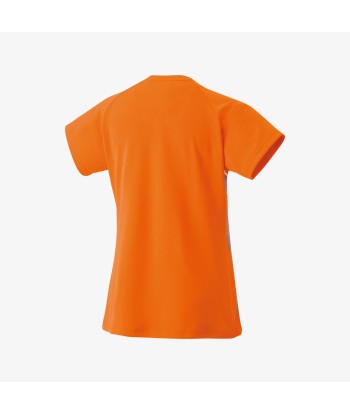 Yonex Women's Crew Neck Tournament Shirt 20771BOR (Bright Orange) rembourrage situé sous