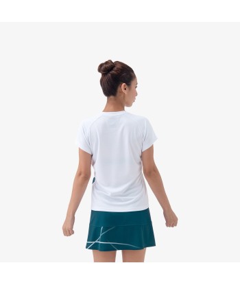 Yonex Women's Crew Neck Tournament Shirt 20771W (White) en stock