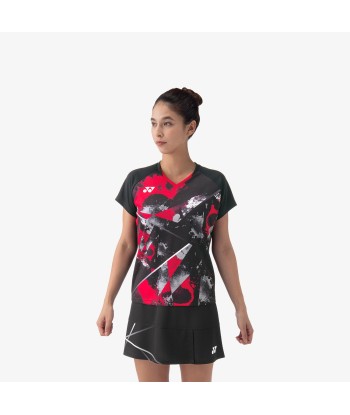 Yonex Women's Crew Neck Tournament Shirt 20771BK (Black) une grave pollution 