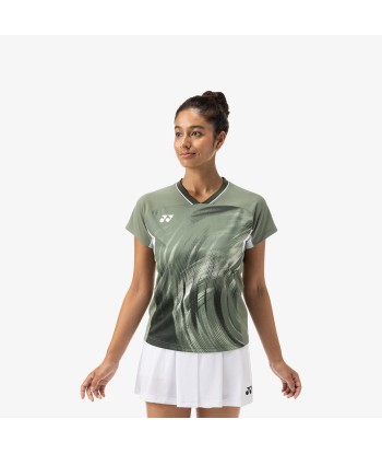 Yonex Women's Crew Neck Tournament Shirt 20769LOL (Light Olive) store