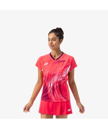 Yonex Women's Crew Neck Tournament Shirt 20769PR (Pearl Red) Livraison rapide