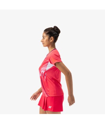 Yonex Women's Crew Neck Tournament Shirt 20769PR (Pearl Red) Livraison rapide