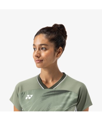 Yonex Women's Crew Neck Tournament Shirt 20769LOL (Light Olive) store