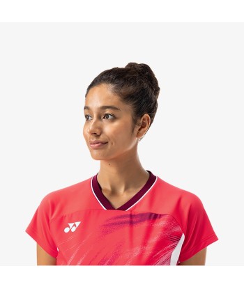 Yonex Women's Crew Neck Tournament Shirt 20769PR (Pearl Red) Livraison rapide