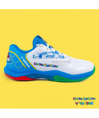 Victor x Crayon Shin Chan Badminton Shoes A39CS AF (White/Blue) de votre