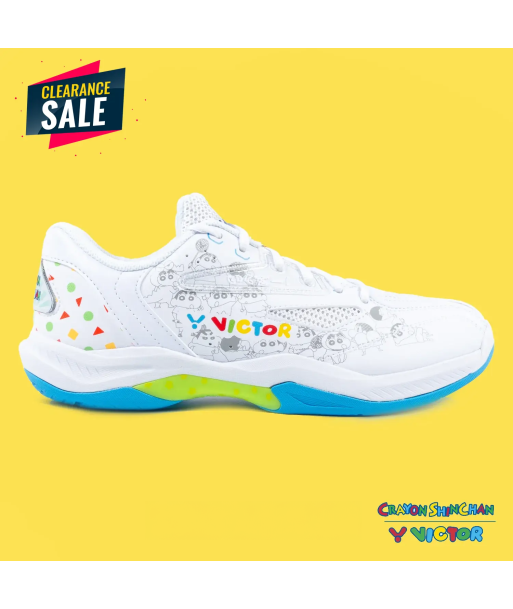 Victor x Crayon Shin Chan Court Shoes A39CS A (Bright White) en linge