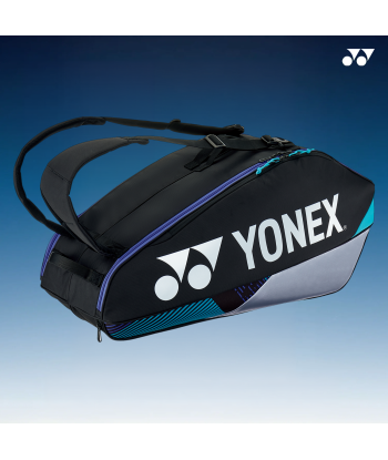 Yonex BAG92426BKS (Black/Silver) 6pk Pro Badminton Tennis Racket Bag les ctes