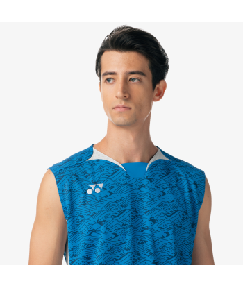 Yonex Men's Very Cool Dry Sleeveless Tournament Shirts 10614 (Blue) Amélioration de cerveau avec