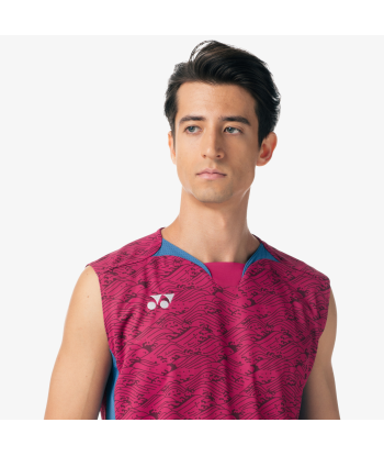 Yonex Men's Very Cool Dry Sleeveless Tournament Shirts 10614 (Grape) Venez acheter