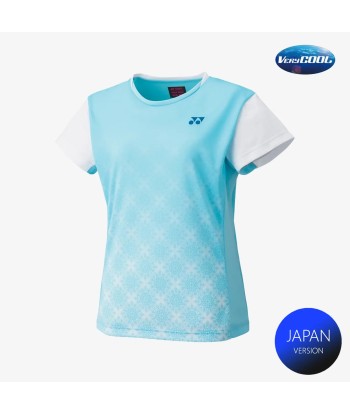 Yonex Women's Crew Neck Tournament Shirts 20738 (Aqua Blue) de la marque