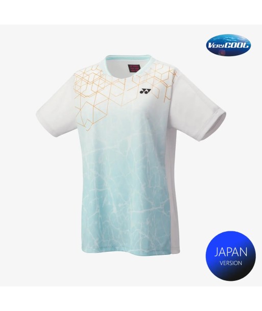 Yonex Women's Crew Neck Tournament Shirts 20814 (White) acheter