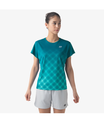 Yonex Women's Crew Neck Tournament Shirts 20738 (Teal Blue) 50-70% off 