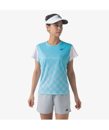 Yonex Women's Crew Neck Tournament Shirts 20738 (Aqua Blue) de la marque