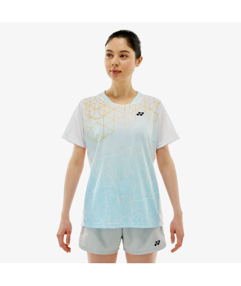 Yonex Women's Crew Neck Tournament Shirts 20814 (White) acheter