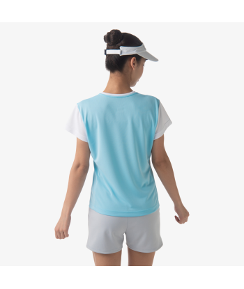 Yonex Women's Crew Neck Tournament Shirts 20738 (Aqua Blue) de la marque