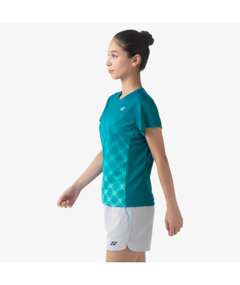 Yonex Women's Crew Neck Tournament Shirts 20738 (Teal Blue) 50-70% off 