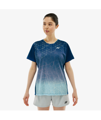 Yonex Women's Crew Neck Tournament Shirts 20814 (Dark Navy) pas cher 