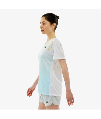 Yonex Women's Crew Neck Tournament Shirts 20814 (White) acheter