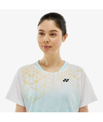 Yonex Women's Crew Neck Tournament Shirts 20814 (White) acheter